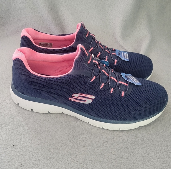 Sketchers Ultra-Squishy Memory Foam Washable Sneaker Pink Navy SZ 11 Women - Picture 2 of 11